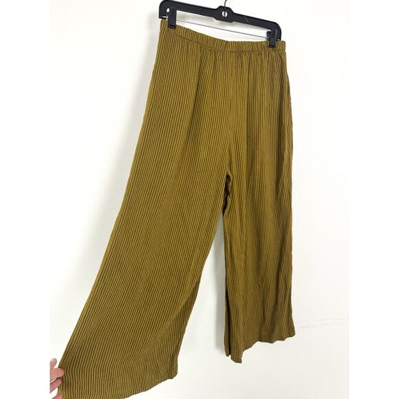 Lisa Bayne Pants Striped Parker 25” Wide Leg Usa Made Artful Home S - Picture 3 of 10